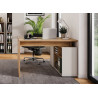 Bureau d'angle chêne et cachemire 120 cm Adrano