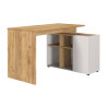 Bureau d'angle chêne et cachemire 120 cm Adrano