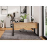 Bureau bois et métal 150 cm Adrano
