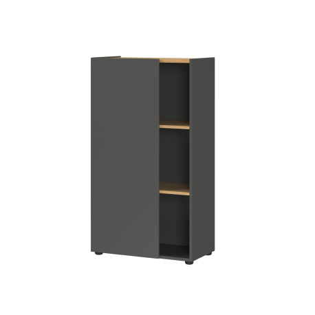 Meuble rangement moderne 1 porte et 3 niches Adrano