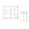 Meuble de rangement 2 portes 120 cm Oviedo