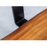 Banc en bois massif 160 cm avec dossier Nivor
