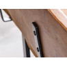 Banc en bois d'acacia 200 cm avec dossier Solena