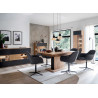 Table à manger extensible pied central 180-280 cm VALENCIA