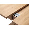 Table à manger extensible pied central 180-280 cm VALENCIA