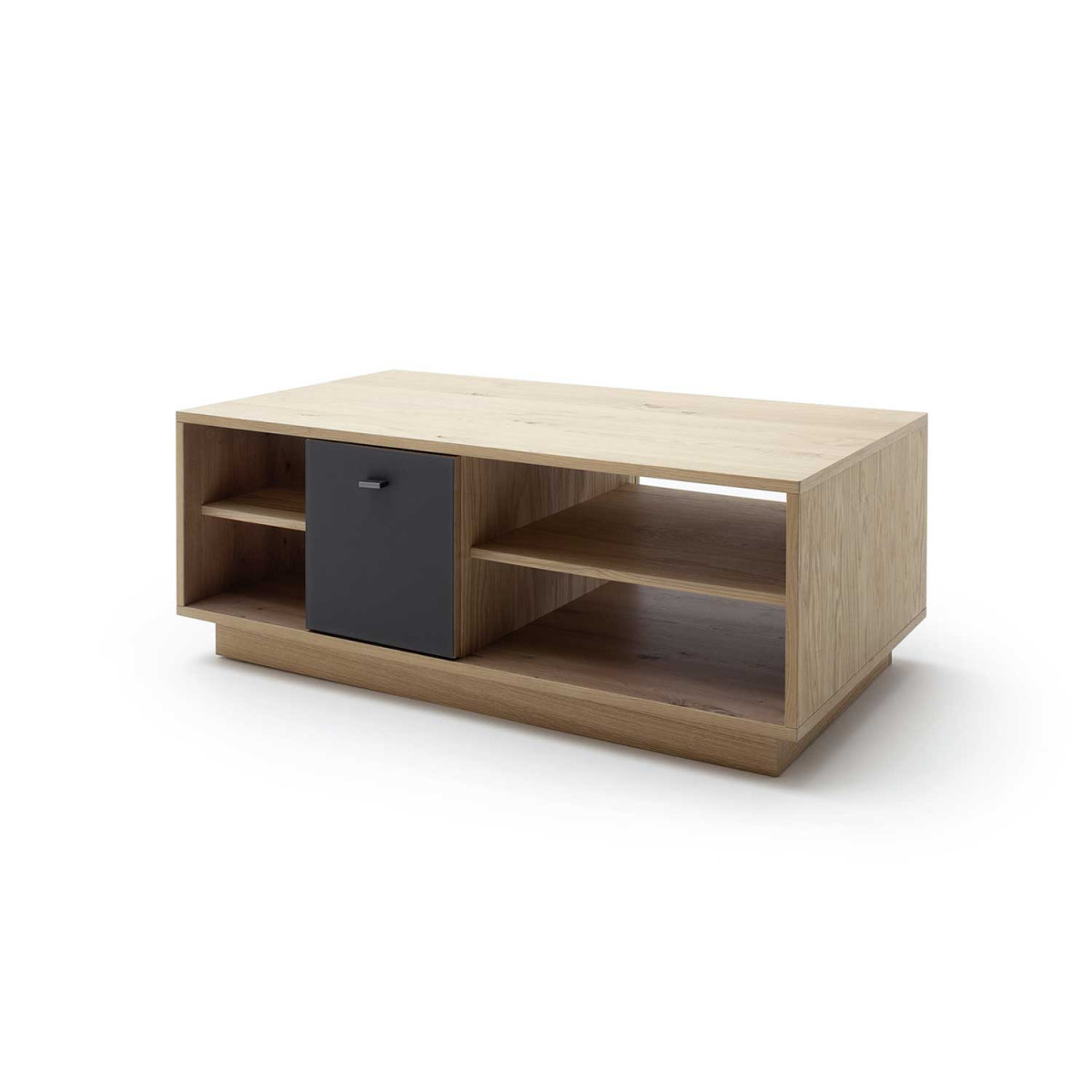 Table basse en bois et verre avec rangements VALENCIA