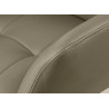 Lot de 2 chaises pivotantes en cuir taupe Bridget