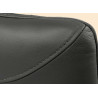 Lot de 2 chaises modernes pivotantes 100% cuir noir Bridget