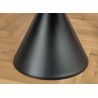 Table ronde 135 cm céramique gris et pied central Ariana