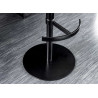 Tabouret de bar design cuir et microfibre cognac rotatif Abby