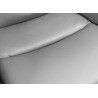 Lot de 2 chaises pivotantes à 360° en cuir et microfibre taupe Abby