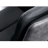 Assise de chaise en microfibre et cuir anthracite