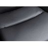 Détail du cuir véritable anthracite