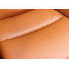 Assise de chaise en cuir cognac