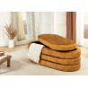 Banc coffre rangement velours jaune moutarde Hope