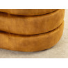 Banc coffre rangement velours jaune moutarde Hope
