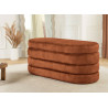 Banc coffre velours brun rouille Hope