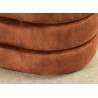 Banc coffre velours brun rouille Hope