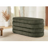 Banc coffre rangement velours vert Hope