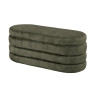 Banc coffre rangement velours vert Hope
