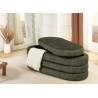 Banc coffre rangement velours vert Hope