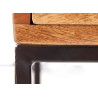 Table de chevet en manguier et métal Nest