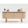 Meuble TV arrondi couleur naturelle Lili