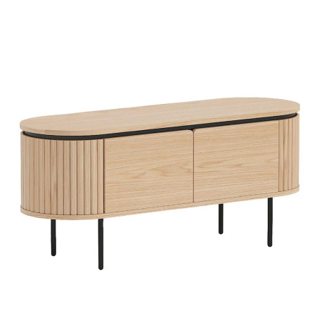 Meuble TV arrondi couleur naturelle Lili