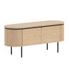 Meuble TV arrondi couleur naturelle Lili