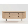 Meuble TV arrondi couleur naturelle Lili