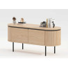 Meuble TV arrondi couleur naturelle Lili