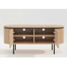 Meuble TV arrondi couleur naturelle Lili