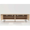 Meuble TV moderne arrondi 4 portes Lili
