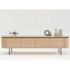 Meuble TV moderne arrondi 4 portes Lili