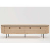 Meuble TV moderne arrondi 4 portes Lili
