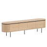 Meuble TV moderne arrondi 4 portes Lili