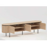 Meuble TV moderne arrondi 4 portes Lili