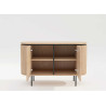 Buffet moderne arrondi 2 portes 120 cm Lili