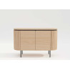 Buffet moderne arrondi 2 portes 120 cm Lili