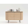 Buffet moderne arrondi 2 portes 120 cm Lili