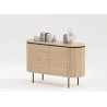 Buffet moderne arrondi 2 portes 120 cm Lili