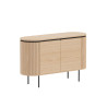 Buffet moderne arrondi 2 portes 120 cm Lili