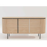 Buffet moderne arrondi 3 portes 160 cm Lili