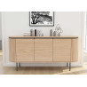 Buffet moderne arrondi 3 portes 160 cm Lili