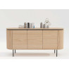 Buffet moderne arrondi 3 portes 160 cm Lili
