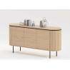 Buffet moderne arrondi 3 portes 160 cm Lili