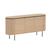 Buffet moderne arrondi 3 portes 160 cm Lili