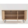 Buffet moderne arrondi 3 portes 160 cm Lili