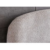 Lit coffre tissu bouclé grège avec rangement Natalia