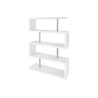 Étagère moderne blanc brillant Nina